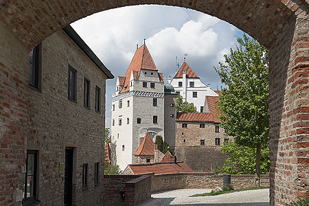 Bild: Burg Trausnitz, Blick zum Wittelsbacher Turm