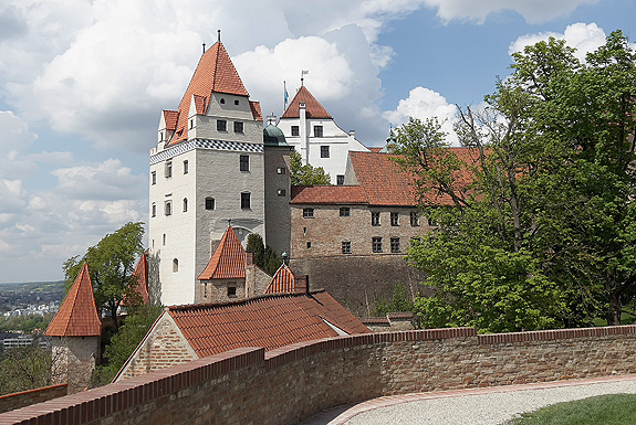 Bild: Burg Trausnitz, Blick zum Wittelsbacher Turm